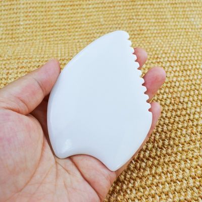 White Jade Gua Sha Scraping Massage Board para Logotipo Personalizado Disponível Facial Spa Massager A Última Ferramenta de Cuidados de Saúde