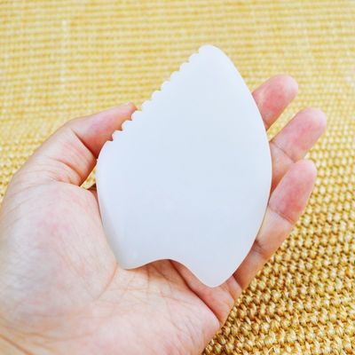 Massagem Facial Afegã de Jade Branco Gua Sha Pedra Natural de Jade Pedra Guasha ferramenta de raspagem best sellers equipamento de massagem corporal