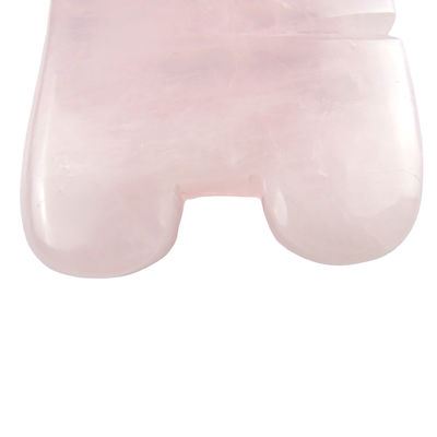 Rosa Quartz Gua Sha Comb Peixe Forma Produto de Cuidados da Cabeça para Massagem Natural de Cristal