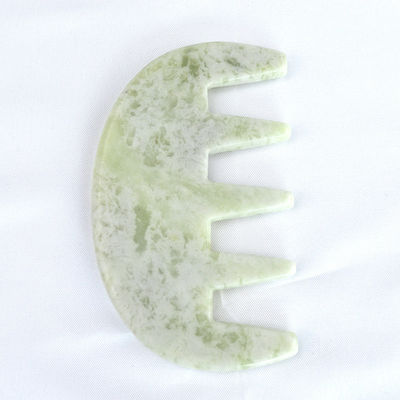 Massagista Facial Pedra de Jade Gua Sha Comb Cabeça Escalpe Guasha Massagem Ferramenta para Massagem de Todo o Corpo Área Logotipo personalizado