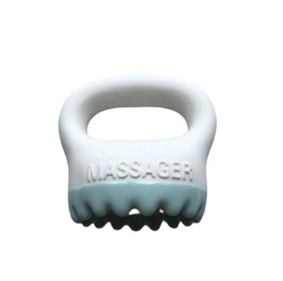 Equipamento de massagem corporal 2024 Brinco de massagem Gua Sha de cerâmica branca para escovação do couro cabeludo Terapia da cabeça do pente e ferramenta de beleza facial