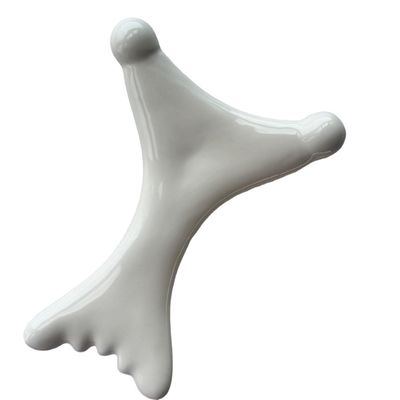 Logotipo personalizado Disponível Massagista de músculos do corpo Ferramenta de massagem Gua Sha Cerâmica para autocuidado da pele