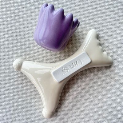 Logotipo personalizado Disponível Massagista de músculos do corpo Ferramenta de massagem Gua Sha Cerâmica para autocuidado da pele