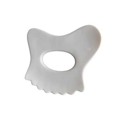 Logotipo personalizado Disponível Mini Cerâmica Gua Sha Massagem Ferramenta Massagem corporal para pescoço Rosto e cuidados com a pele Spa lifting facial
