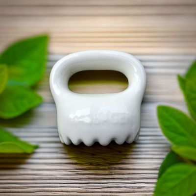 Relaxante Corpo e Rosto Cabeça Cuidados de Saúde Pessoal Microcristalino Cerâmica Gua Sha ferramenta de raspagem com logotipo personalizado