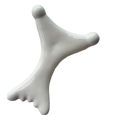Equipamento de massagem corporal Quadro de Gua Sha de cerâmica branca Terapia anti-celulite para massagem facial