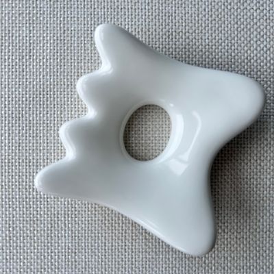 Equipamento de massagem corporal Mini Cerâmica Gua Sha Massage Tablet para drenagem linfática e Facial Beauty Skincare Spa