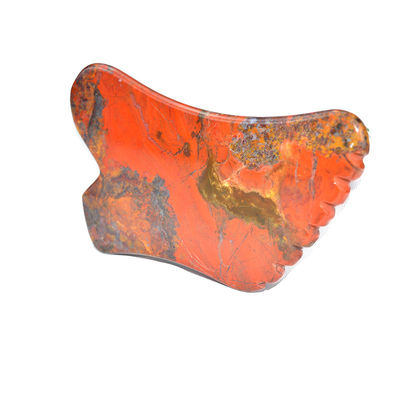 Equipamento de massagem corporal Red Mookaite Gua Sha Scraping Board para Facial Skin Care Tool