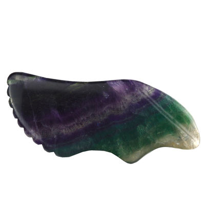 Equipamento de massagem corporal ferramentas de massagem mais vendidas para 2024 Fluorito do arco-íris Gua Sha Stone auto-cuidado da pele e spa facial