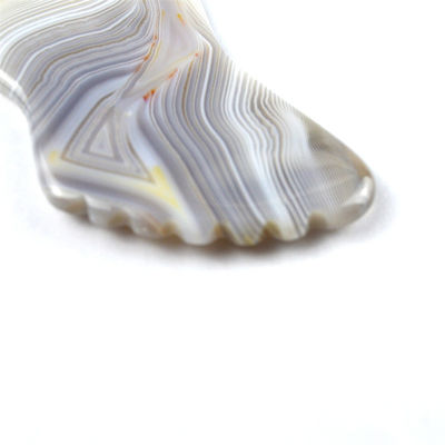 Logotipo personalizado DisponívelD 100% Agate Cinza Natural Gua Sha Massagem Ferramenta para Cuidados Pessoais da Pele Spa Facial Elevação de Beleza Equipamento