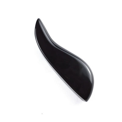 Pedra de Gua Sha Obsidiana de Faixa Natural Preta para Massagem Corporal e Ferramenta Profissional de Emagrecimento Facial