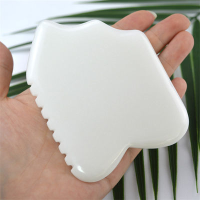 Propriedades Equipamento de Massagem Corporal Pedra Branca de Jade Branca Gua Sha Ferramenta de Escravagem para Massagem de Cuidados com a Saúde do Corpo