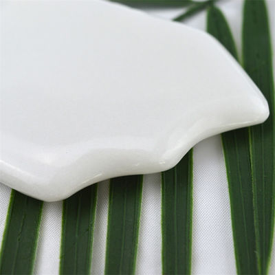 Propriedades Equipamento de Massagem Corporal Pedra Branca de Jade Branca Gua Sha Ferramenta de Escravagem para Massagem de Cuidados com a Saúde do Corpo