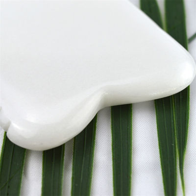 Propriedades Equipamento de Massagem Corporal Pedra Branca de Jade Branca Gua Sha Ferramenta de Escravagem para Massagem de Cuidados com a Saúde do Corpo