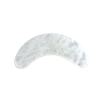 2024 Forma de Lua Quartzo Luminoso Gua Sha Tabela de Massagem de Escrava Guasha Pedra Massagista Facial para saúde do corpo e cuidados de beleza