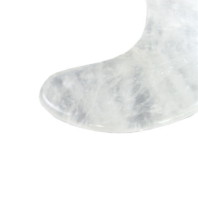 2024 Forma de Lua Quartzo Luminoso Gua Sha Tabela de Massagem de Escrava Guasha Pedra Massagista Facial para saúde do corpo e cuidados de beleza
