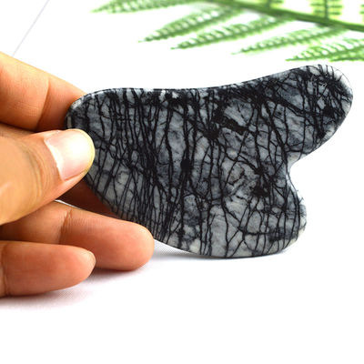 Drainagem linfática do corpo inteiro Forma do coração Picasso Jasper Gua Sha Scraping Massage Board Guasha Stone Facial Body Massager