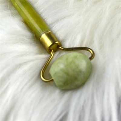 Xiuyan Jade Cuidados da pele Pedra de Jade Tratamento Facial de Olhos Apuração da Pele Spa Remover de Rugas Massagista Roller Facial Com Manopla de Flores
