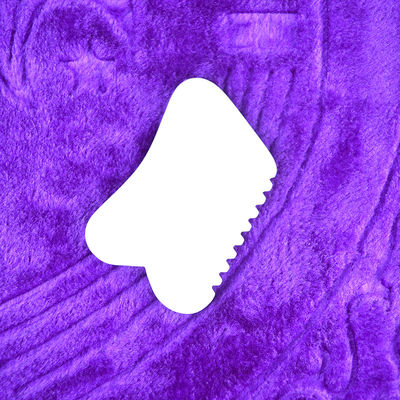 OEM Custom LOGO White Jade Gua Sha Stone Massager Facial Natural Jade Stone Guasha Escrava Massagem Ferramenta para rosto e corpo
