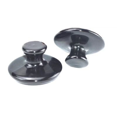 Ferramenta de Massagem Corporal 2024 Pedra Bian Negra Grande Forma de Fungo Gua Sha Massagista para Massagem Facial e Cuidados de Saúde 55mm*35mm