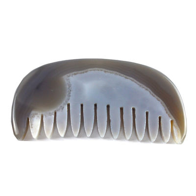 Agate Gua Sha Scalp Massage Comb Board Stone Comb Head Self Care Tool with Customized Logo Disponível cuidado pessoal