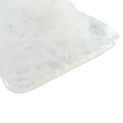 Ferramenta de tabuleiro em forma de Gua Sha de quartzo claro para saúde da pele do rosto e pescoço OEM/ODM aceito