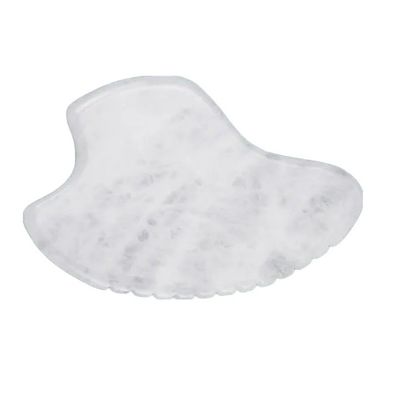 Ferramenta de auto-cuidado da pele Jade Branco Gua Sha Scraping Massage Board para Função Massagista do Corpo 2024 Produto de tendência