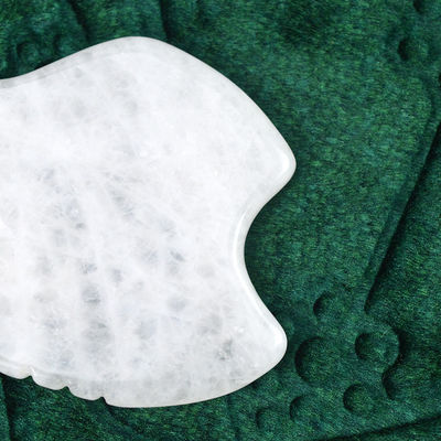 Ferramenta de auto-cuidado da pele Jade Branco Gua Sha Scraping Massage Board para Função Massagista do Corpo 2024 Produto de tendência