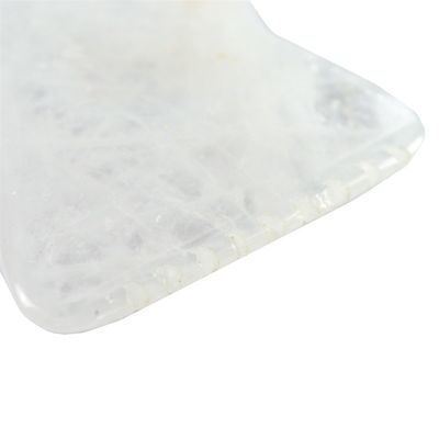 Equipamento de massagem corporal branco polido custom Gua Sha Stone Board Jade Guasha Ferramenta para relaxar os músculos