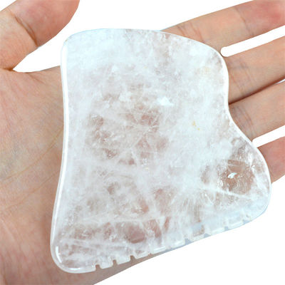 Equipamento de massagem corporal branco polido custom Gua Sha Stone Board Jade Guasha Ferramenta para relaxar os músculos