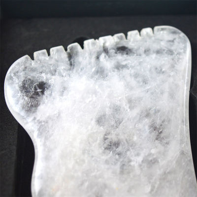 Equipamento de massagem corporal branco polido custom Gua Sha Stone Board Jade Guasha Ferramenta para relaxar os músculos