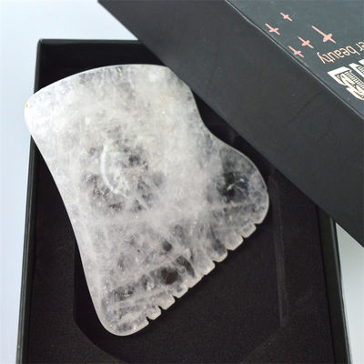 Equipamento de massagem corporal branco polido custom Gua Sha Stone Board Jade Guasha Ferramenta para relaxar os músculos