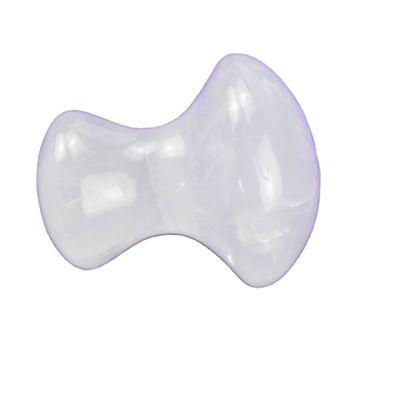 Pedra de raspagem de Gua Sha em forma de cogumelo de quartzo quente e claro para massagem muscular do corpo inteiro e tratamento facial
