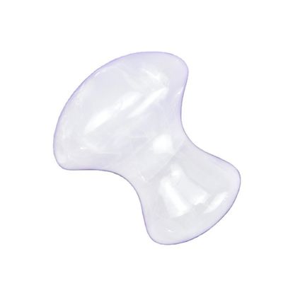Pedra de raspagem de Gua Sha em forma de cogumelo de quartzo quente e claro para massagem muscular do corpo inteiro e tratamento facial