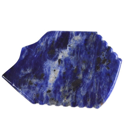 Logotipo personalizado Disponíveld 2024 Blue Sodalite Gua Sha Scraping Massage Board para Facial e Body Massager Spa Stone