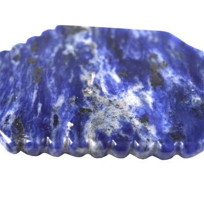 Logotipo personalizado Disponíveld 2024 Blue Sodalite Gua Sha Scraping Massage Board para Facial e Body Massager Spa Stone