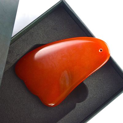 2024 Natual Carnelian Gua Sha Scraping Massage Board Agate Vermelho Guasha Massagista Facial para corpo inteiro Ferramenta Crystal Spa