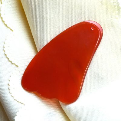 2024 Natual Carnelian Gua Sha Scraping Massage Board Agate Vermelho Guasha Massagista Facial para corpo inteiro Ferramenta Crystal Spa