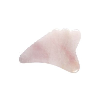 2024 Wing Shape Rose Quartz Gua Sha Scraping Board Rosa Cristal Guasha Facial Massager Body Spa Tool para Massagem Ferramentas