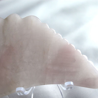 2024 Wing Shape Rose Quartz Gua Sha Scraping Board Rosa Cristal Guasha Facial Massager Body Spa Tool para Massagem Ferramentas