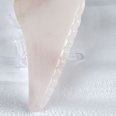 2024 Wing Shape Rose Quartz Gua Sha Scraping Board Rosa Cristal Guasha Facial Massager Body Spa Tool para Massagem Ferramentas