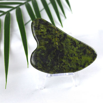 Green Sodalite Gua Sha Scraping Massage Board para tratamento de corpo inteiro de Pedra de Jade Massager Spa