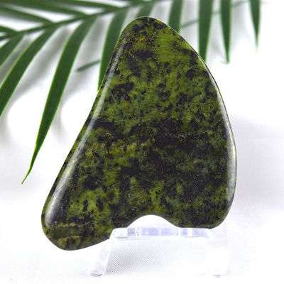 Green Sodalite Gua Sha Scraping Massage Board para tratamento de corpo inteiro de Pedra de Jade Massager Spa