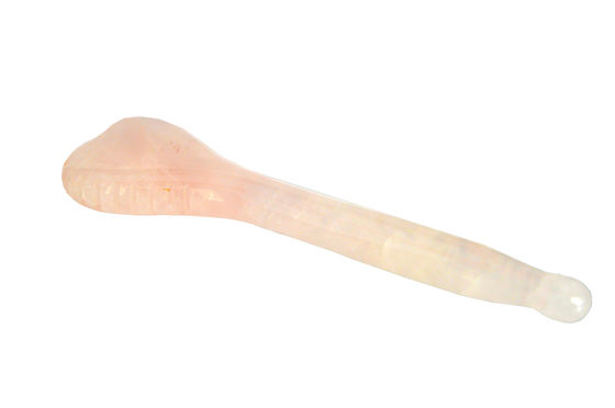 2024 Rosa Quartz Acupuntura Massagem Guasha Stick A ferramenta definitiva para revitalizar a acupuntura facial e beleza da pele