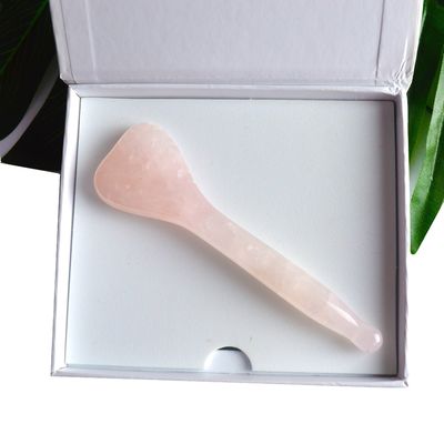 2024 Rosa Quartz Acupuntura Massagem Guasha Stick A ferramenta definitiva para revitalizar a acupuntura facial e beleza da pele