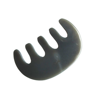 Experimente os benefícios do pente Agate Gua Sha Perfeito para massagem da cabeça e cuidados de beleza