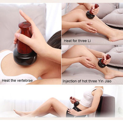 Compressão Quente Smart Face Lifting Elétrico Bian Stone Guasha Tabela de Cupping Massagem para Função Corporal Tratamento de Moxibustião
