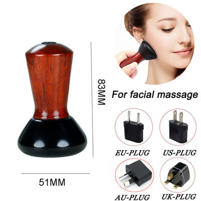 Red Pear Wood Mini Bian Stone Eye Face Gua Sha Massager Cinturão de Massagem Portátil para Pedra Quente Natural Máquina Elétrica Guasha