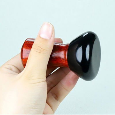 Red Pear Wood Mini Bian Stone Eye Face Gua Sha Massager Cinturão de Massagem Portátil para Pedra Quente Natural Máquina Elétrica Guasha