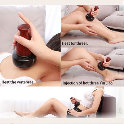Massagem Elétrica de Gua Sha Cupping Massagem com Pedras Quentes para Relaxar os Músculos Escrava Pele e Tratamento de Moxibustião no Corpo